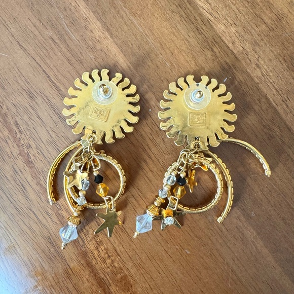 Lunch at the Ritz Sun Goddess Earrings - Picture 10 of 10